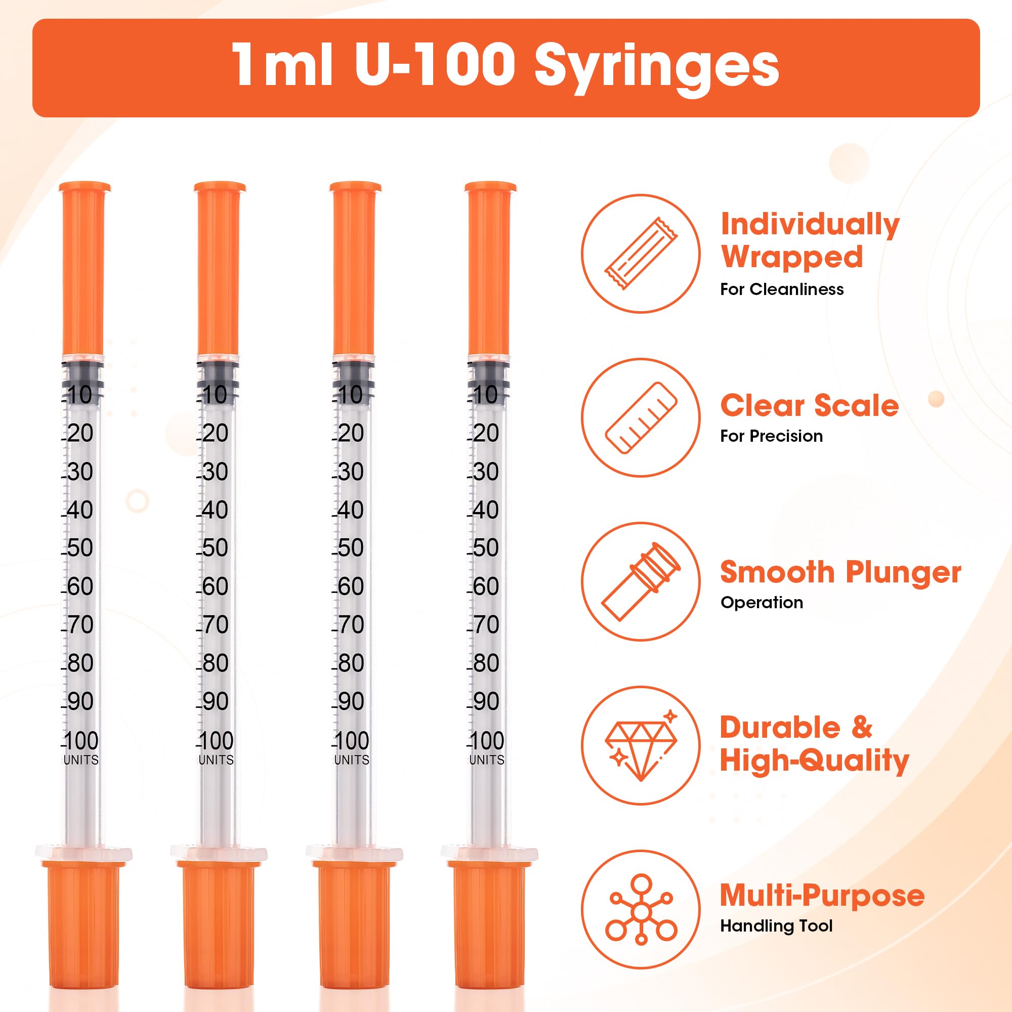 1ml Syringes 31G - Precise Liquid Handling -3