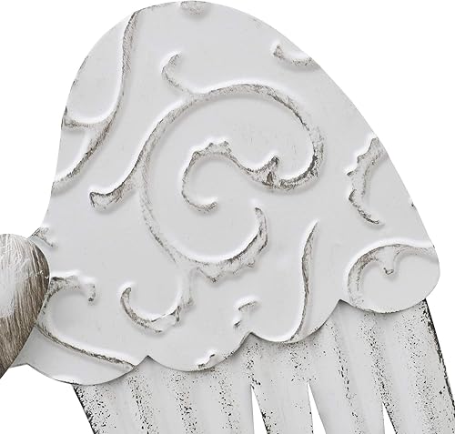 Miniatura 5 de Alas de ángel de metal para decoración de pared, escultura artística colgante religiosa celestial, decoración de pared rústica con alas de ángel,
