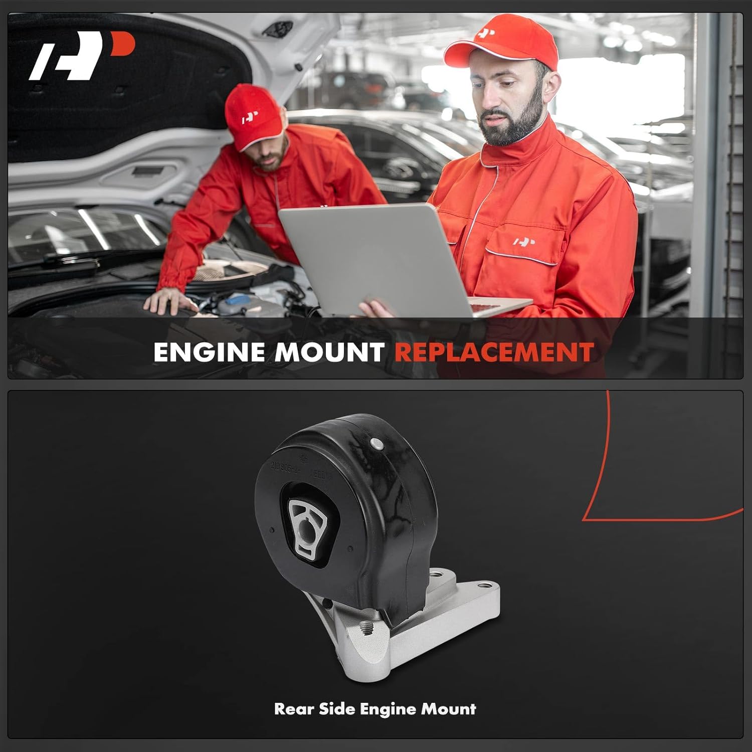 A-Premium Rear Transmission Mount Compatible with Buick Lacrosse 2010-2016, Regal 2014-2017, Allure 2010 & Cadillac SRX 2010-2016, XTS 2013-2019 & Saab 9-4X 2011, 9-5 2010-2011