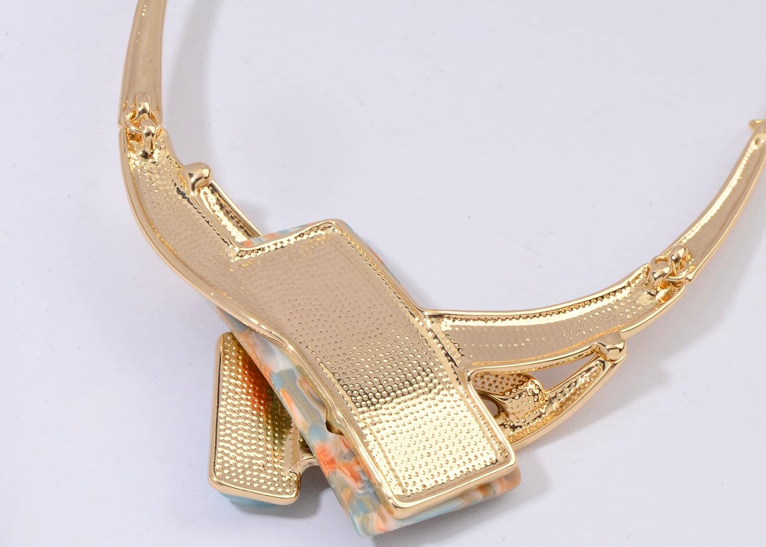 Vintage Chunky Statement Jewelry Set Retro Leaf Floral Geometric Bohemian Boho Bib Necklace Earring Set Fashion Costume Jewelry for Women Girls Wedding Party Prom Unique Gift - Image 6