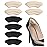 Heel Pads for Shoe That are Too Big, Inserts for Women, Heel Grips for Womens Mens, Protectors Cushion Liners for Blisters Loose Shoes, Comfort Fillers (BeigeBlack 4Pairs)