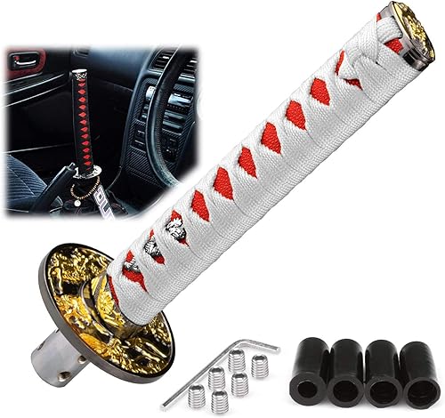 Vista 35 de EZAUTOWRAP Espada Samurai 5.9 pulgadas., 15cm, Rojo blanco Blanco rojo