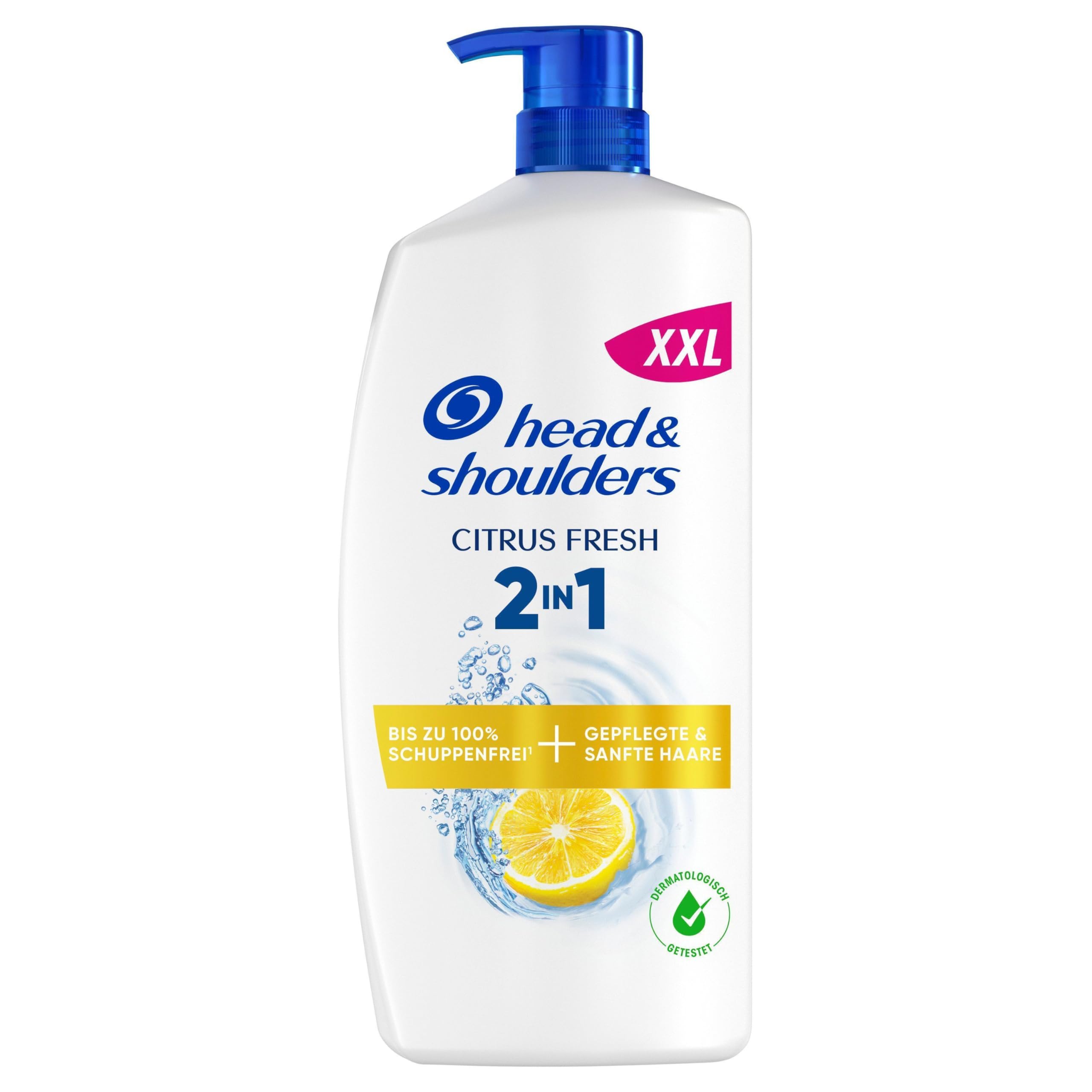 Head & Shoulders Citrus Fresh 2-in-1 Anti-Schuppen-Shampoo und Pflegespülung 1000ml Pumpspender. Schuppenfrei