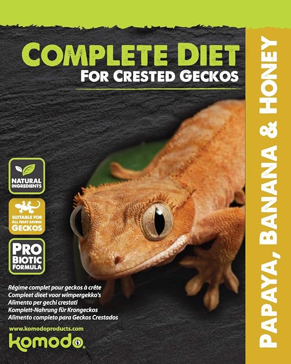 Komodo - Crested Gecko Complete Diet - Papaya, Banana & Honey 60g