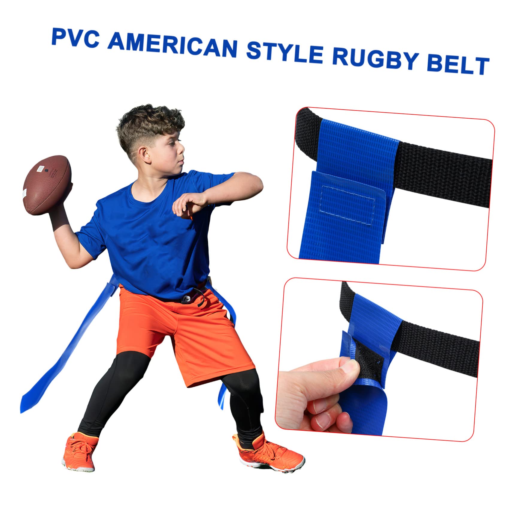 Supvox Teiliges Verstellbares Football Flaggen Gürtel Set Mit Farbigen Flaggen Geeignet Für Jugend Und Erwachsene Trainingszubehör Für Football Und Sportspiele
