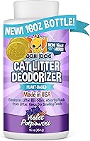 Bodhi Dog Cat Litter Odor Eliminator: Natural Corn Cob Deodorizer, Violet Potpourri Scent, Long-Lasting Urine Smell Control for Multi-Cat Homes