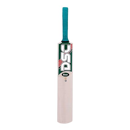 DSC Sixer Kashmir Willow Cricket Bat ( Size: Short Handle, Ball_ type : Leather Ball, Playing Style : All-Round )