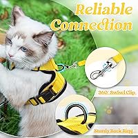 Vista 80 de rabbitgoo Arnés y correa para caminar, a prueba de escapes, chaleco suave y ajustable para gatos, fácil de controlar, transpirable, tiras