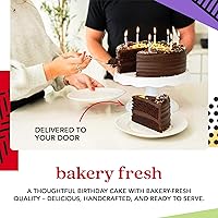 Vista 6 de David's Cookies Pastel de Chocolate Fudge de 10" - Pastel de Cumpleaños para Entrega Postre Fresco de Panadería - Pasteles de Calidad para Entrega