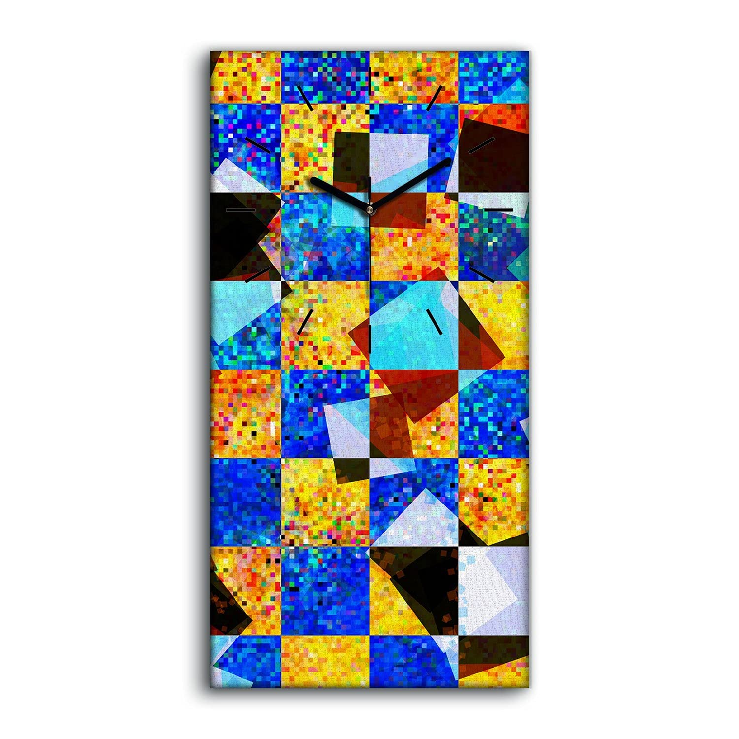 Horloge sur toile sans tic-tac pour retrouver le calme du salon