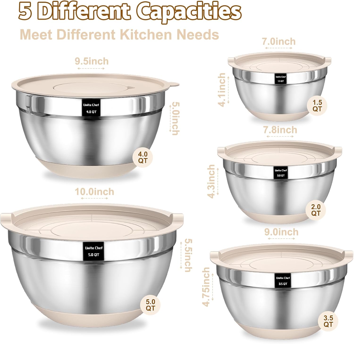 Elevate Your Culinary Experience: Review of Umite Chef Mixing Bowls Set!