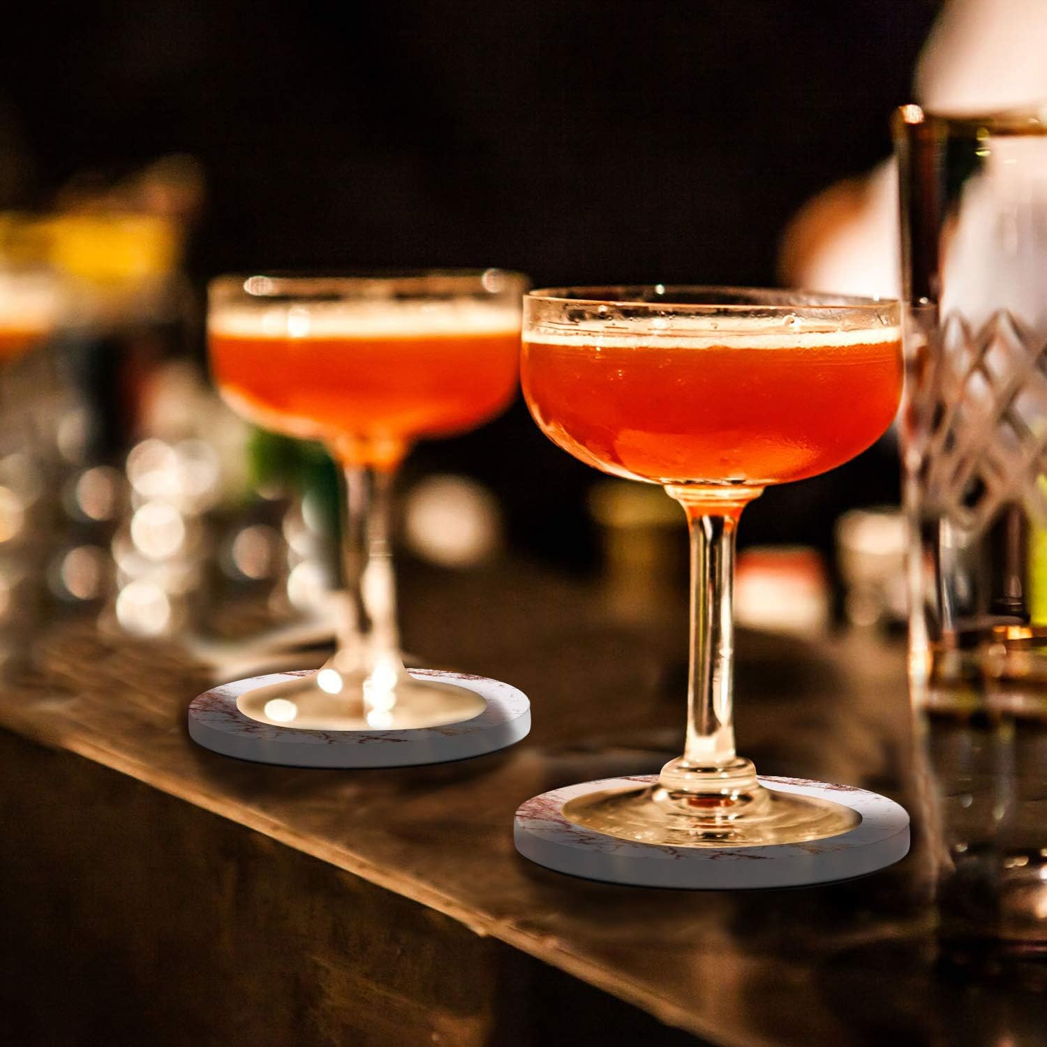 Best Deal 🛒 Absorbent Ceramic Coasters for Drinks 4 Diameter Round Water-absorbent Quick-drying Coaster Marble Pattern Cup Mats(4 Piece) 🔥 Flash Sale Absorbent Ceramic Coasters for Drinks 4 Diameter Round Water-absorbent Quick-drying Coaster Marble Pattern Cup Mats(4 Piece)