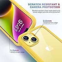 Vista 557 de Diaclara - Funda diseñada para iPhone 15 Plus de 6.7 pulgadas, transparente, cuerpo completo, con protector de pantalla, resistente de protección