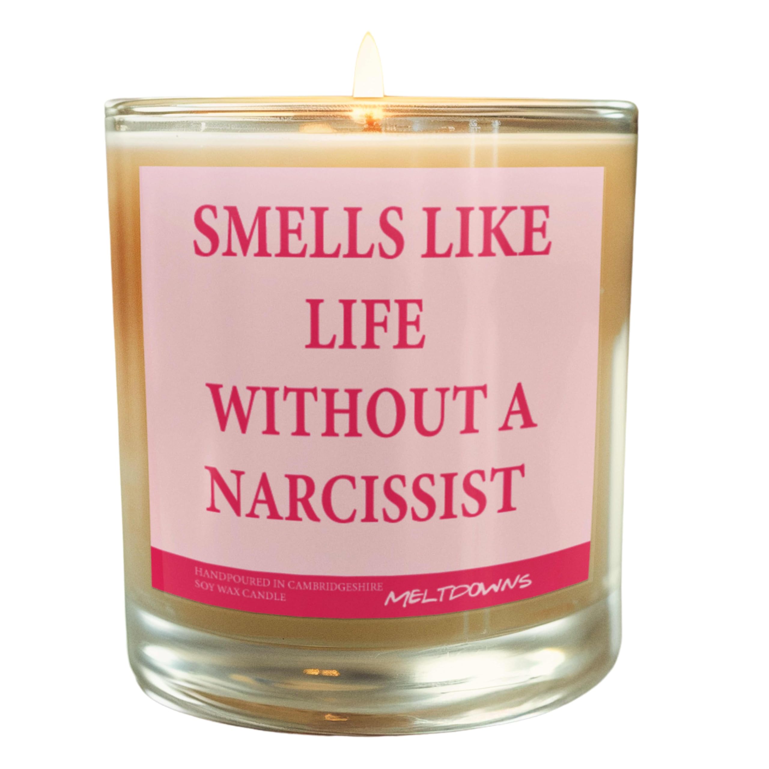 Smells Like Life Without a Narcissist Candle, Funny Soy Wax Candle, Breakup Gift for Her, Rude Divorce Gift, Cheeky Vanilla