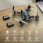 REDRIE Drone with Camera - Foldable Drone for Beginners with 1080P FPV Camera, Upgrade Altitude Hold, Gestures Selfie, Waypoint Fly, Headless Mode, 3D Flip, One Key Start, 3 Speed Mode, Circle Fly, 2