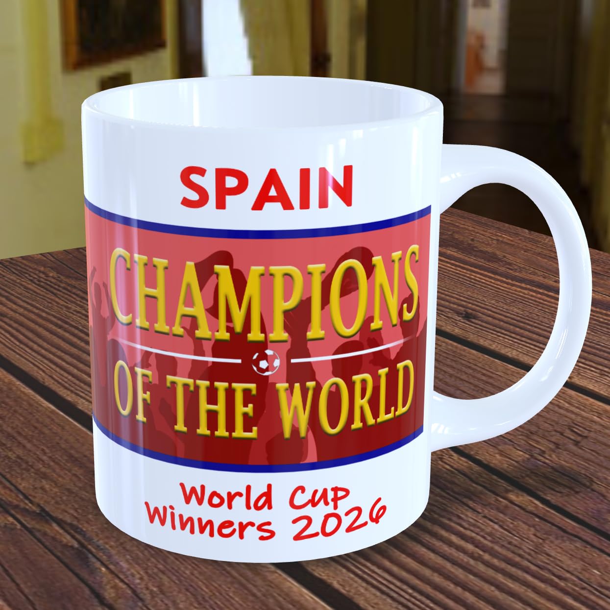 Spain World Cup Winners Mug 2026 World Champions Trophy Souvenir (English)
