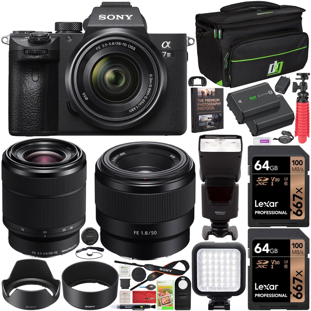 Amazon.com : Sony ILCE-7M3K/B a7III Full Frame Mirrorless Camera
