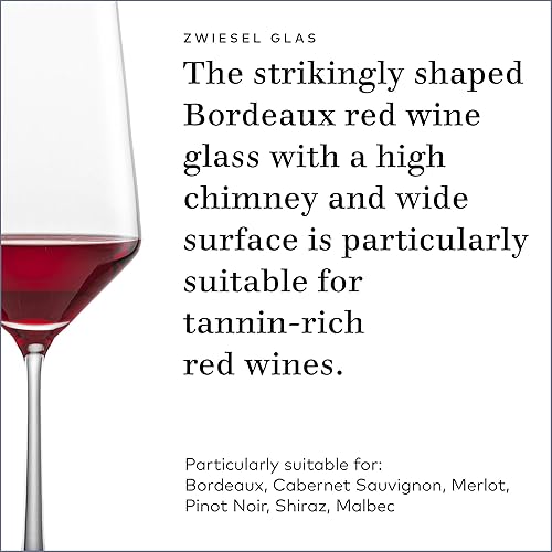 Miniatura 3 de Schott Zwiesel Tritan Crystal Pure Barware Collection - Set de 6 copas de vino tinto sin tallo, 18.5 onzas