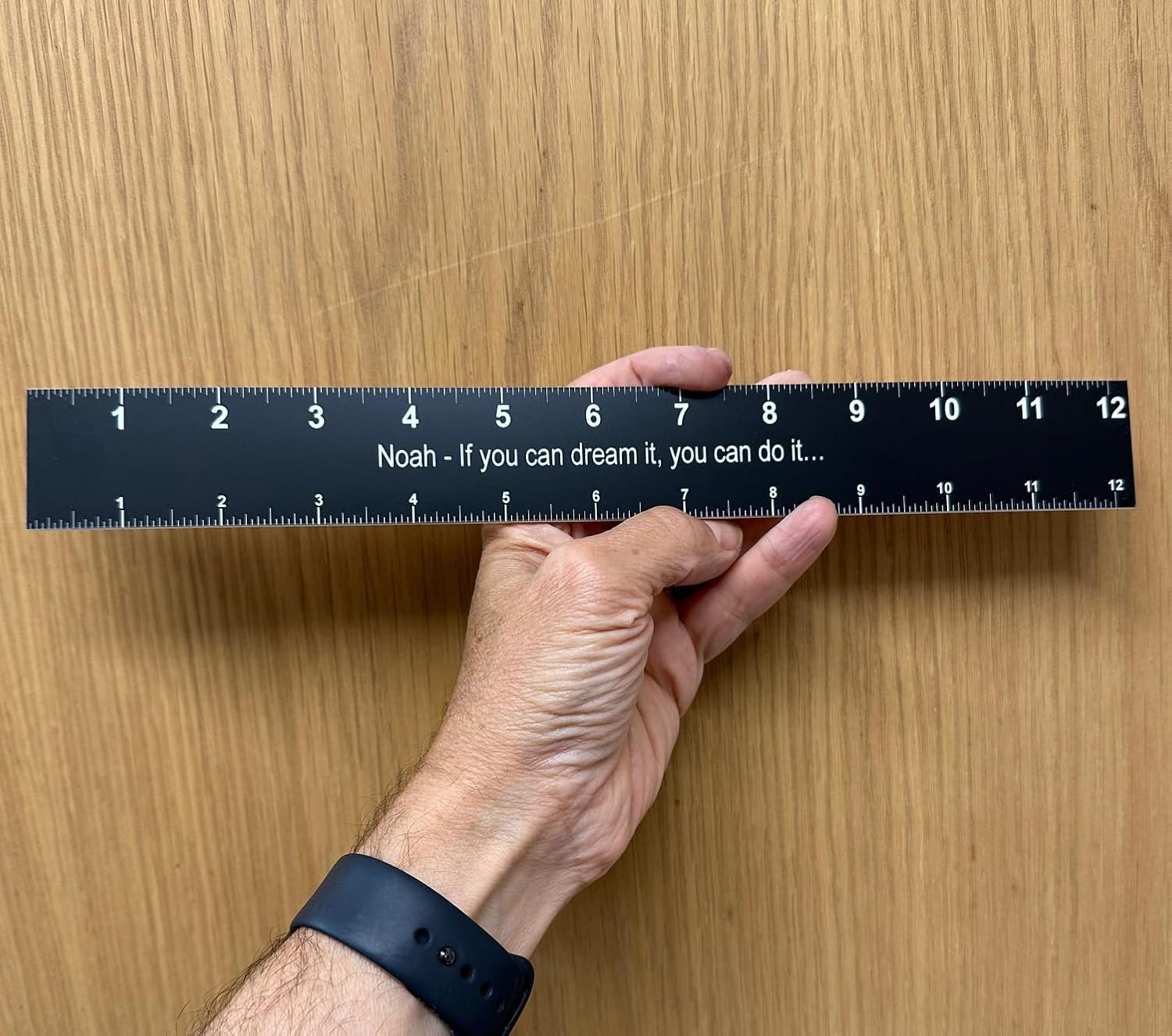 Comfort House Personalized Ruler with Name or Message - Custom Gift for Kids, Students, and Adults # J0181