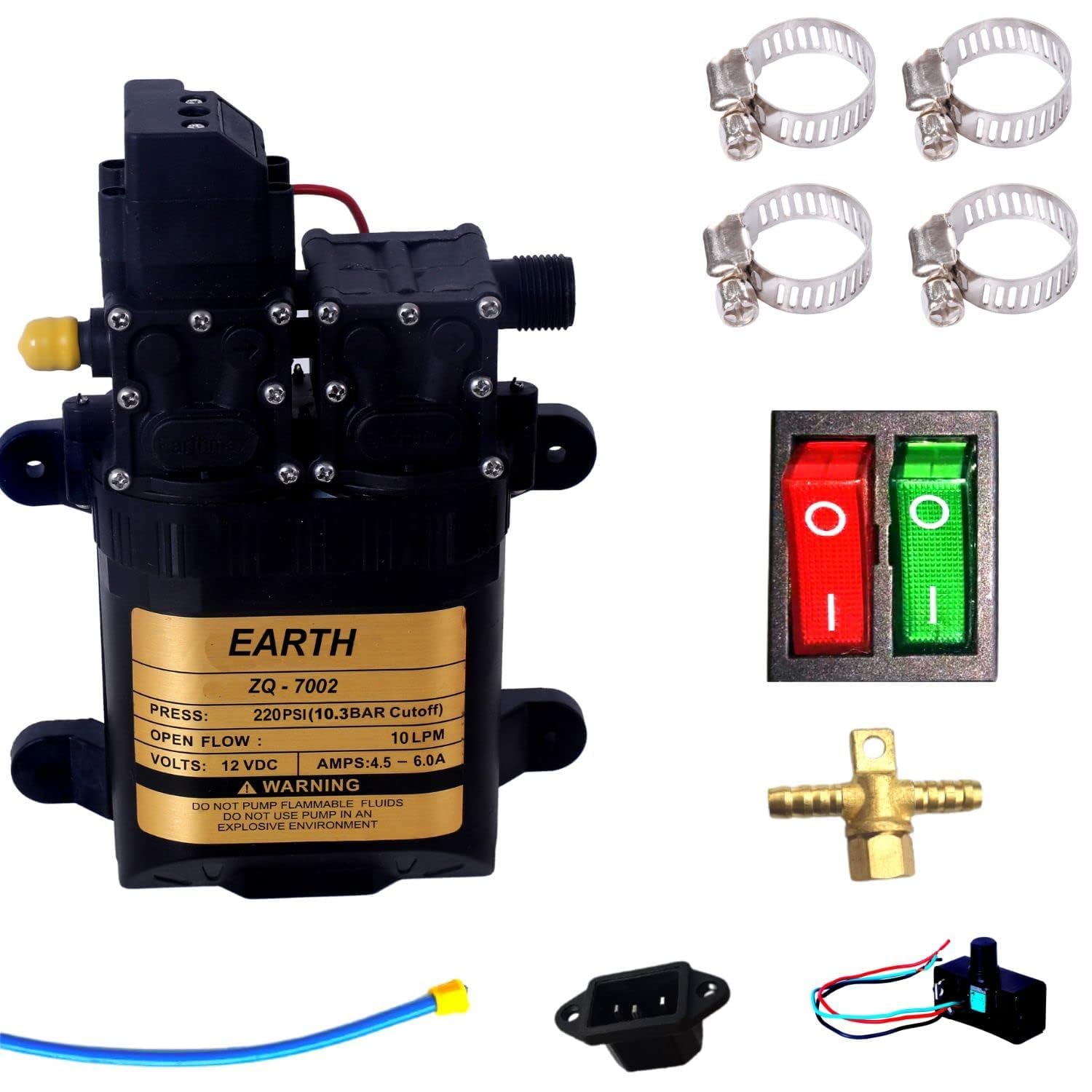 See full amazon price history chart for BACKBONE 12v DC Water Pump Battery Sprayer Motor Double High Performance 220 Psi Used in Farm Agriculture Mist Spray, Car Bike Wash, Sanitizing, Ac Cleaning, Gardening Multicolor (Pack of 1) BACKBONE 12v DC Water Pump Battery Sprayer Motor Double High Performance 220 Psi Used in Farm Agriculture Mist Spray, Car Bike Wash, Sanitizing, Ac Cleaning, Gardening Multicolor (Pack of 1) (B0CVTYX1NX) Amazon Price History, Amazon Price Tracker