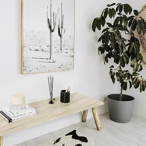 Miniatura 6 de Kaboon Mesa de 48 x 18 pulgadas, escritorio sólido de una pieza para escritorio de pie sentado, escritorios dobles, escritorio en L, bricolaje,