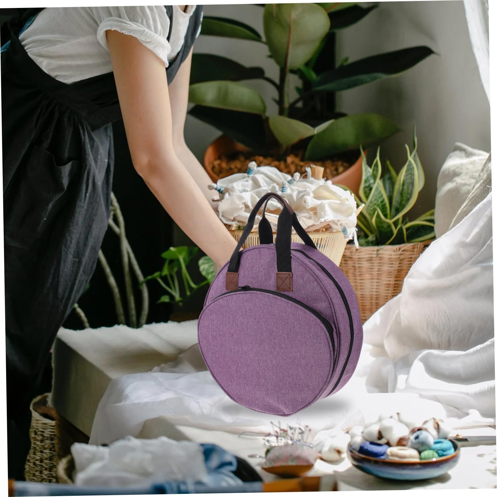 Bolsa de Almacenamiento para Kit de Bordado para Tejer a Mano