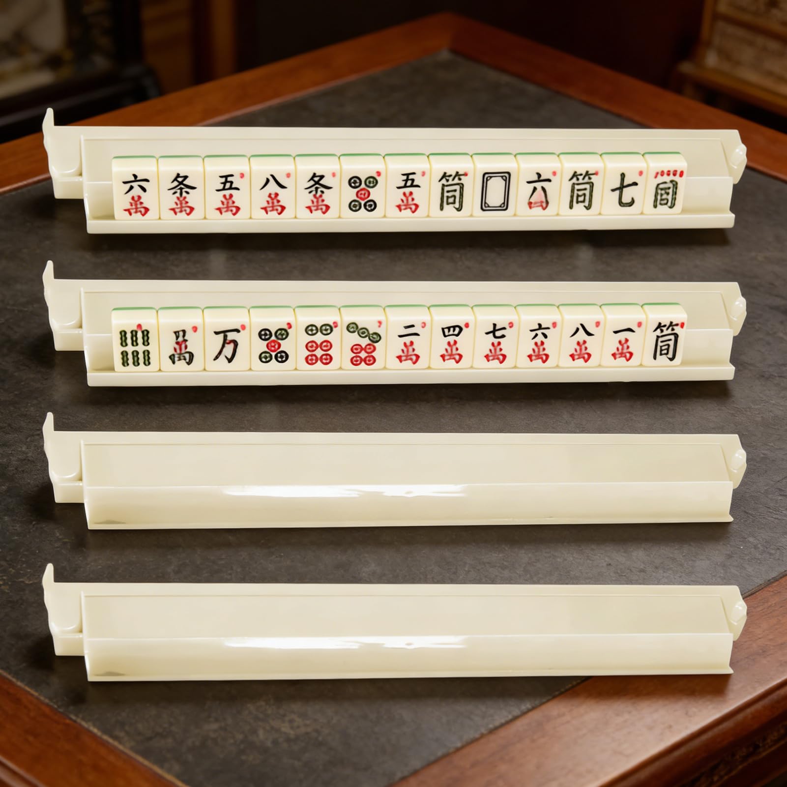 Mahjong Racks Akcesoria do gier stołowych | Uchwyt na płytki Madżonga Do domu, na imprezę, w podróż, do klubu, na święta