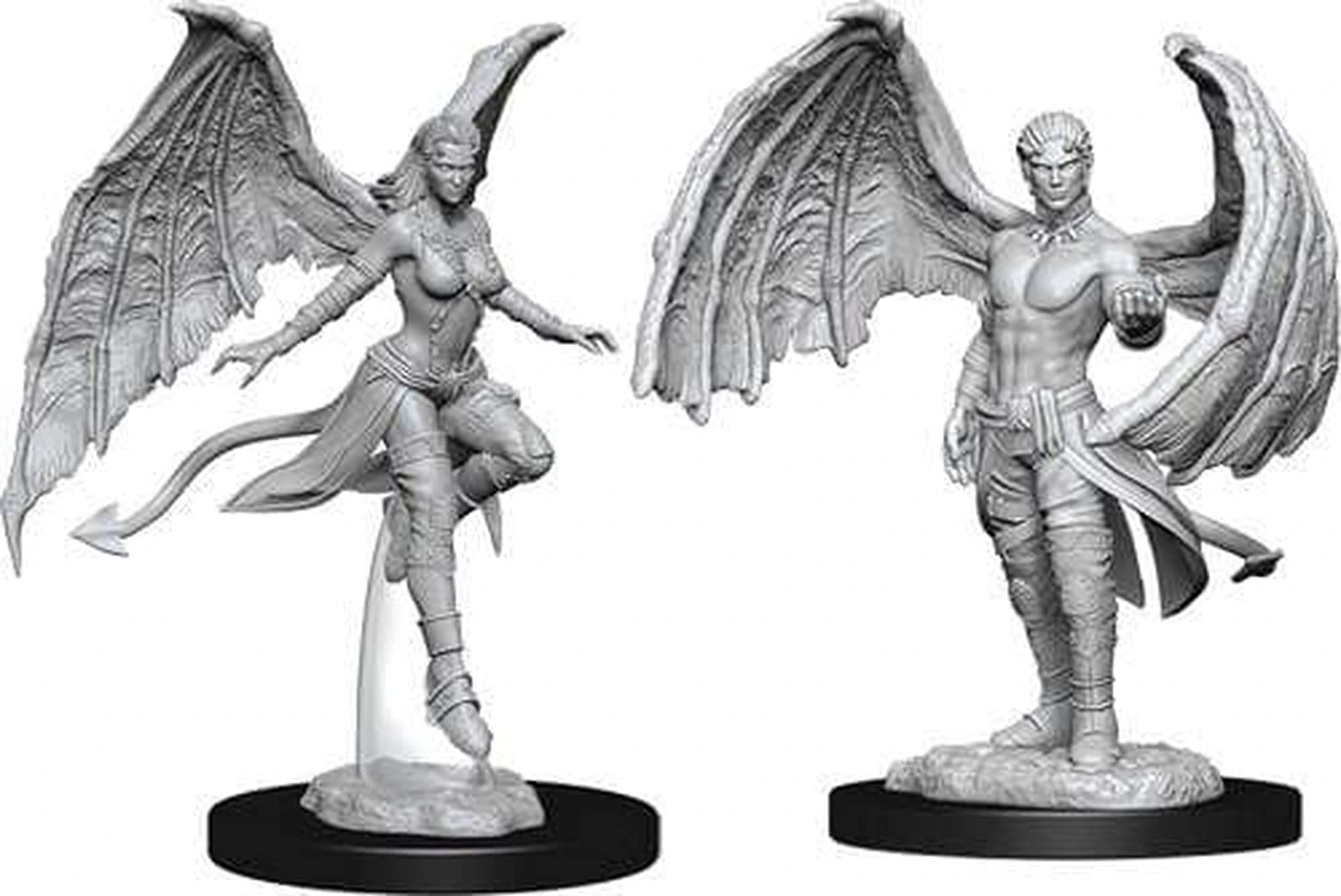 Dungeons & Dragons Nolzur's Marvelous Unpainted Miniatures - Succubus & Incubus