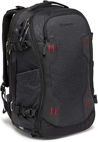 Manfrotto PRO Light Flexloader L, mochila profesional para cámaras, bolsillo expandible para estabilizador de cardán de 3 ejes, múltiples puntos de