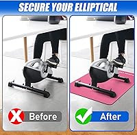 Vista 8 de TOBWOLF Non-Slip Workout Mat for Ellipse Leg Exerciser, Ellipse Machine Mat, Exercise Mat for Under Desk Ellipticals, Suitable for Electric Seated