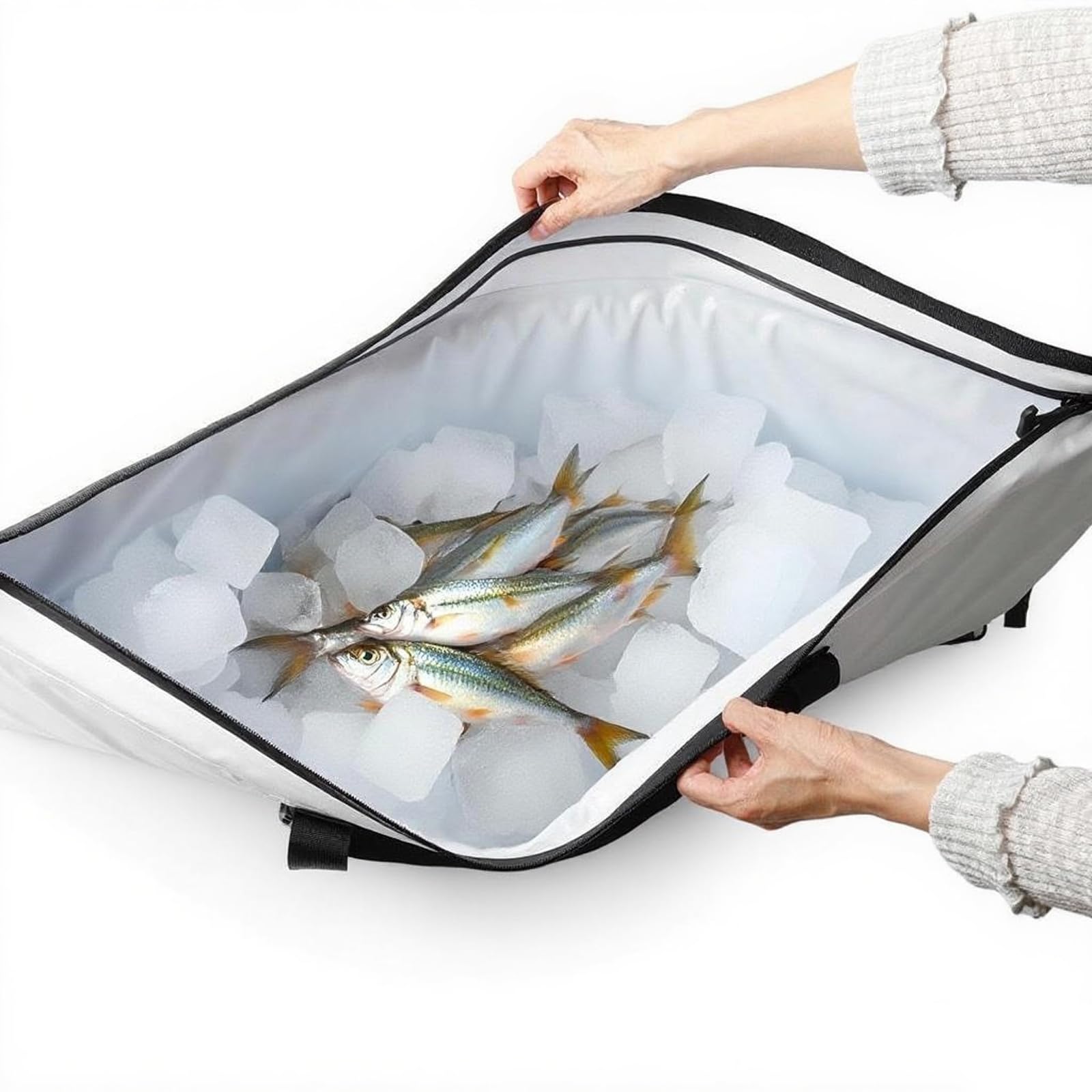 Torba chłodząca NBR 10 mm do przechowywania i transportu ryb o wymiarach 104 x 42 cm