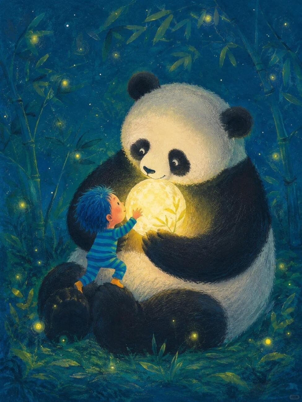 Henypt Cross Stitch Kits Cartoon Panda Animal DIY Needlepoint Set for Beginners The Elderly with Accessories Home & Leisure/Gifts 14CT 50x70cm