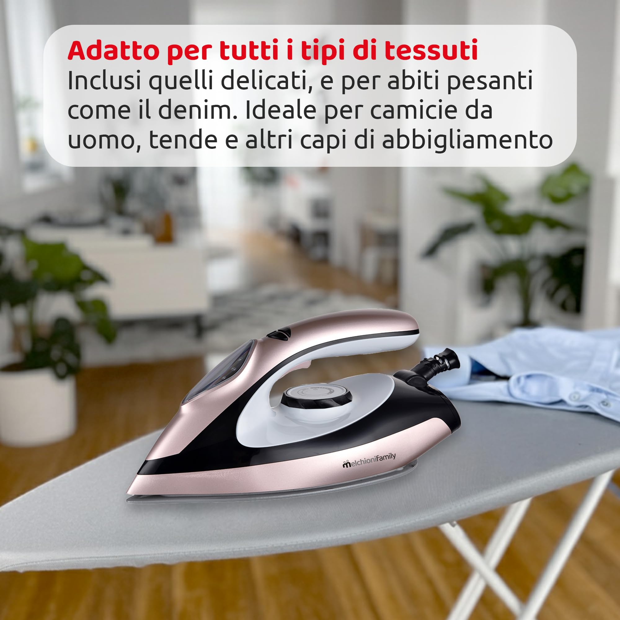 Melchioni Ferro Da Stiro Caricacontinua Infinity 1,5lt 2000w Ambra