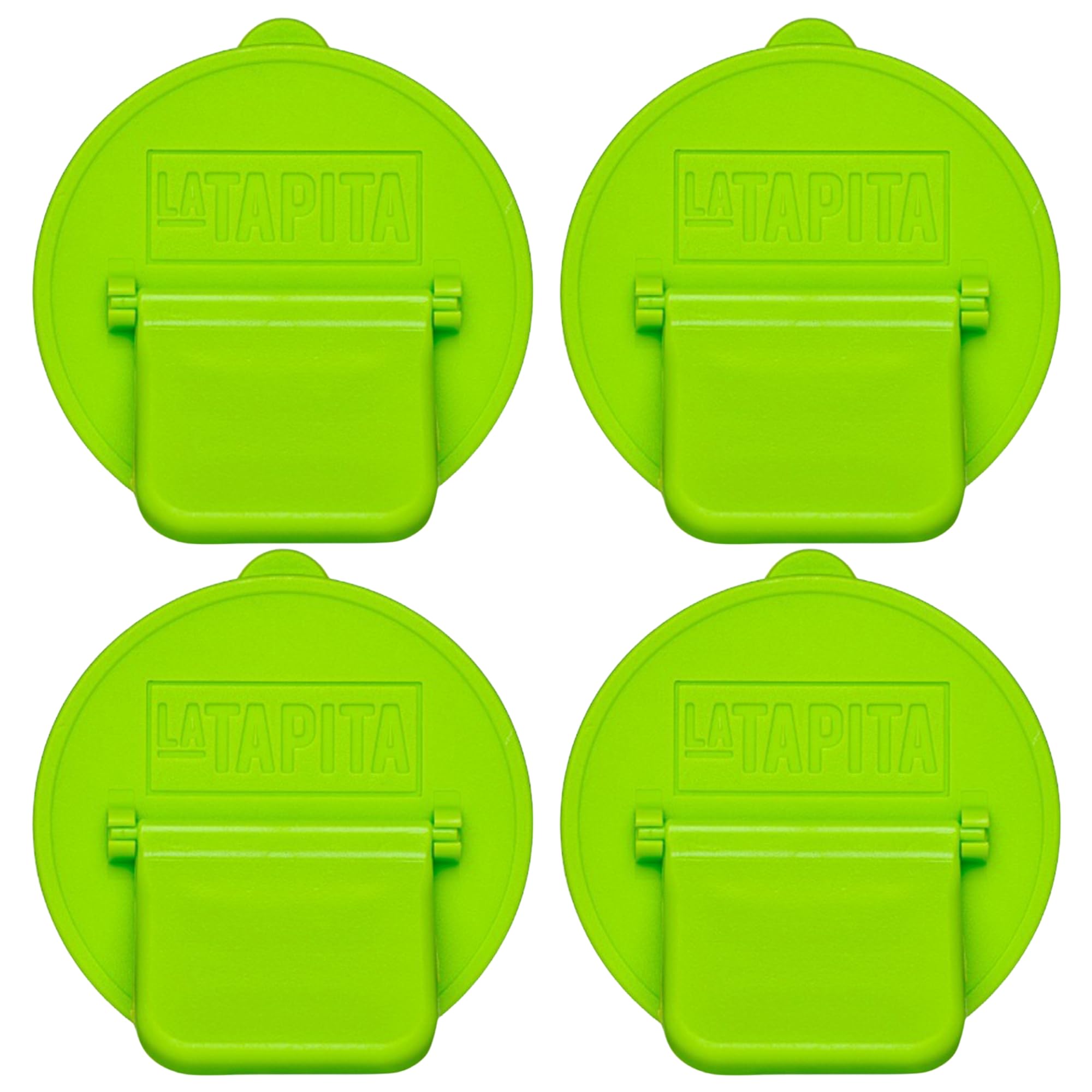 Plastic Caps for cans - Premium soda can lids - Can Cover For Standard Size Drink - Must-have Beach Accessories - Accessories for Soft Drinks - Reusable Fizz Lids - BPA Free - 4 pack (Light Green)