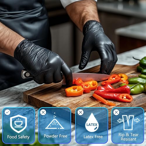 Miniatura 9 de squish Guantes desechables, guantes de vinilo transparente, sin látex, sin polvo, guantes de limpieza, guantes de salud para cocina, manipulación de