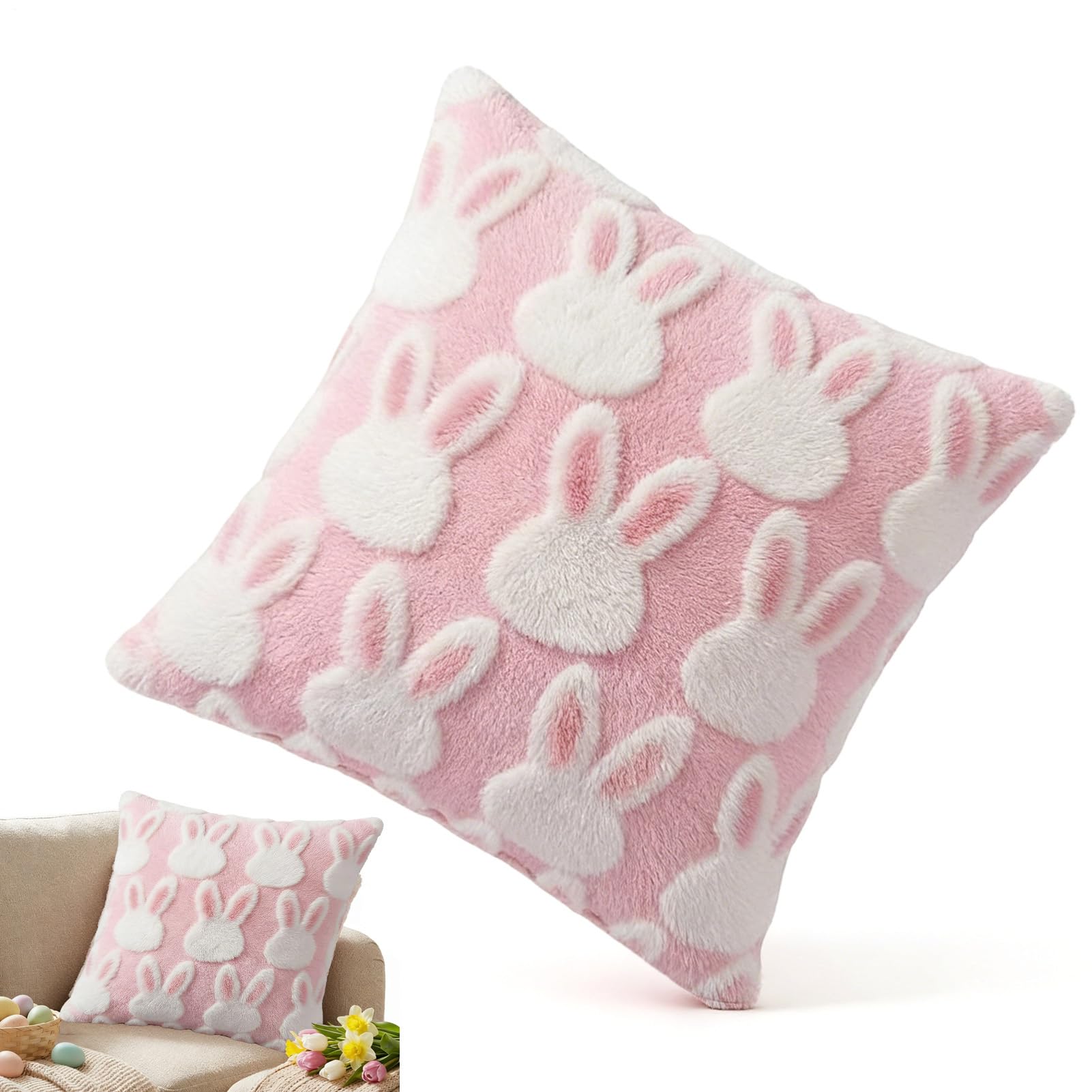 Housse en peluche décorative pour canapé d'appartement