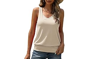 Women's Banded Bottom Tank Tops