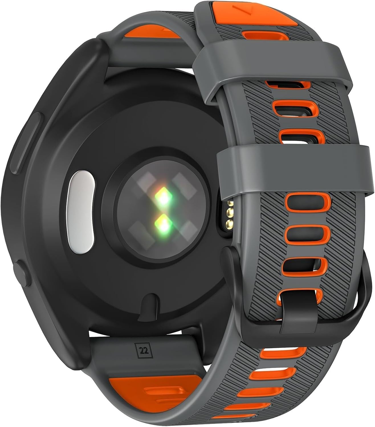 22mm Watch Band For Garmin Forerunner 965/Forerunner 955/Forerunner 945/Forerunner 935, Soft Silicone 22mm Replacement Watch Bands