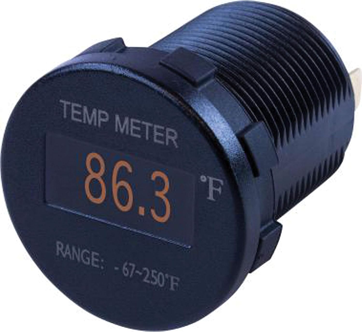 Sea-Dog Round OLED Temperature Meter Fahrenheit w/6' Lead