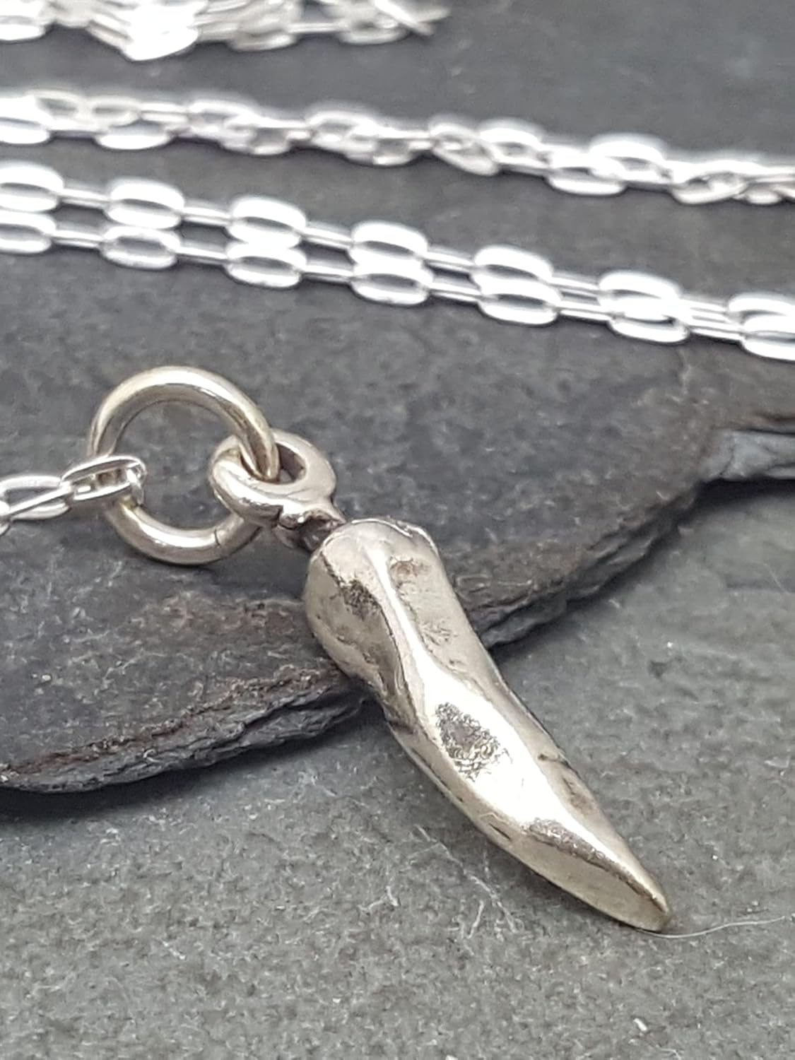 EnCharmed Sterling Silver Chili Pepper Spicy Food Passion 3D Charm Necklace, 18" - Image 3