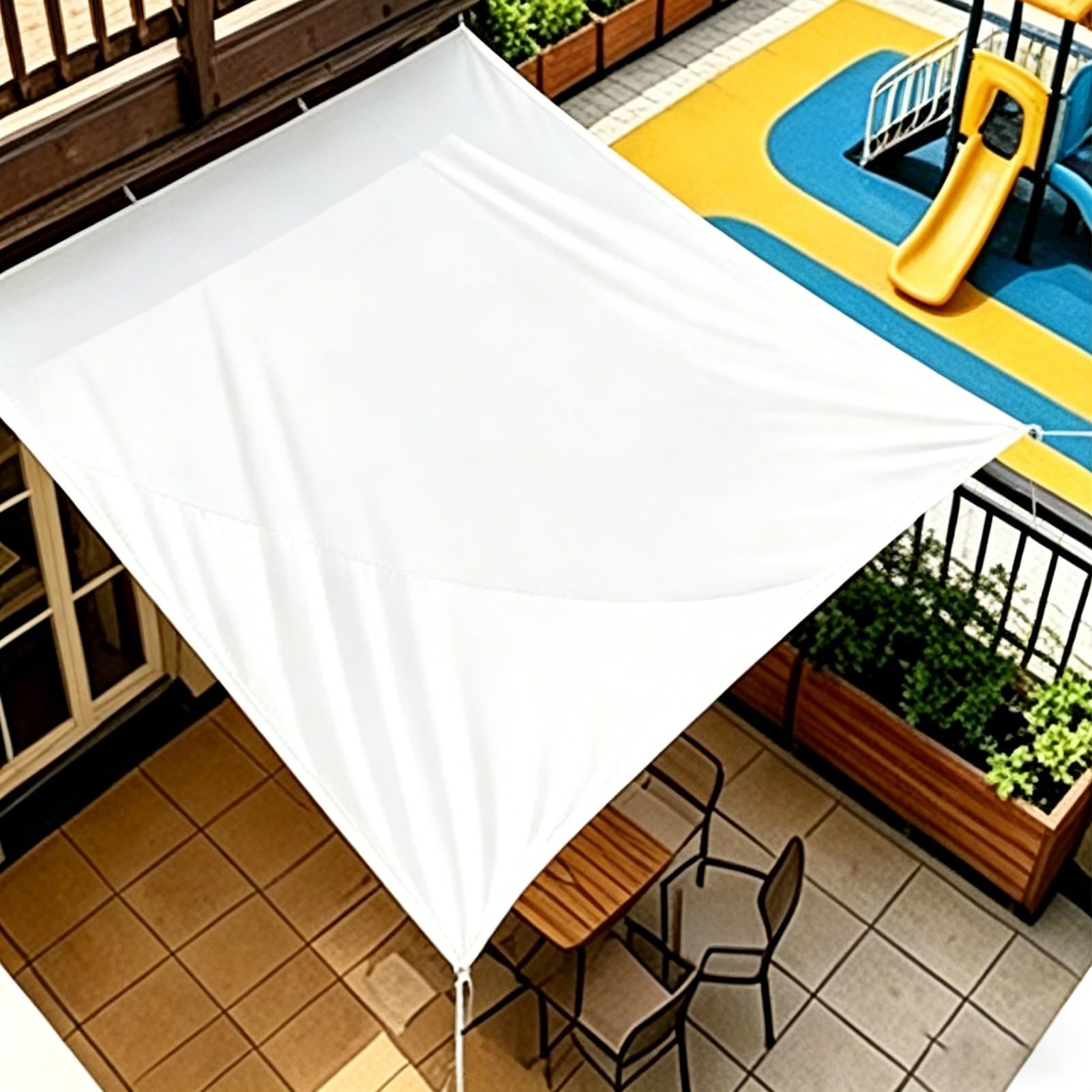 Tarpaulin Waterproof 1x1.5m 1.2x1.5m 1.8x2.4m 2x3m 3x4m 4x6m 6x8m White Heavy Duty Tarp with Eyelets, Caravan Camping Tent Cover Ground Sheet(3x5m(9.8ftx16.4ft))