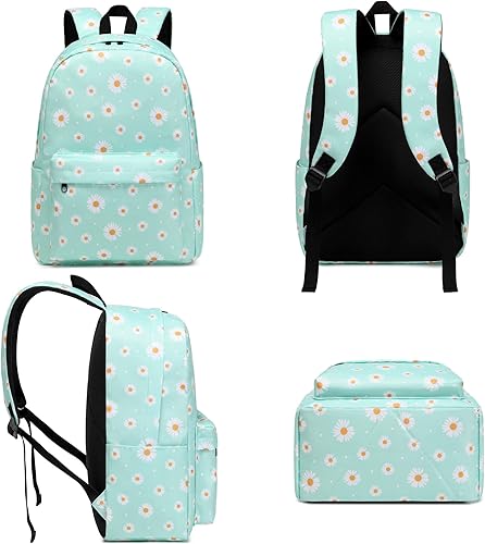 Miniatura 5 de Mochilas escolares para niñas, niños y adolescentes, juego de mochilas escolares 3 en 1, con lonchera y cartuchera