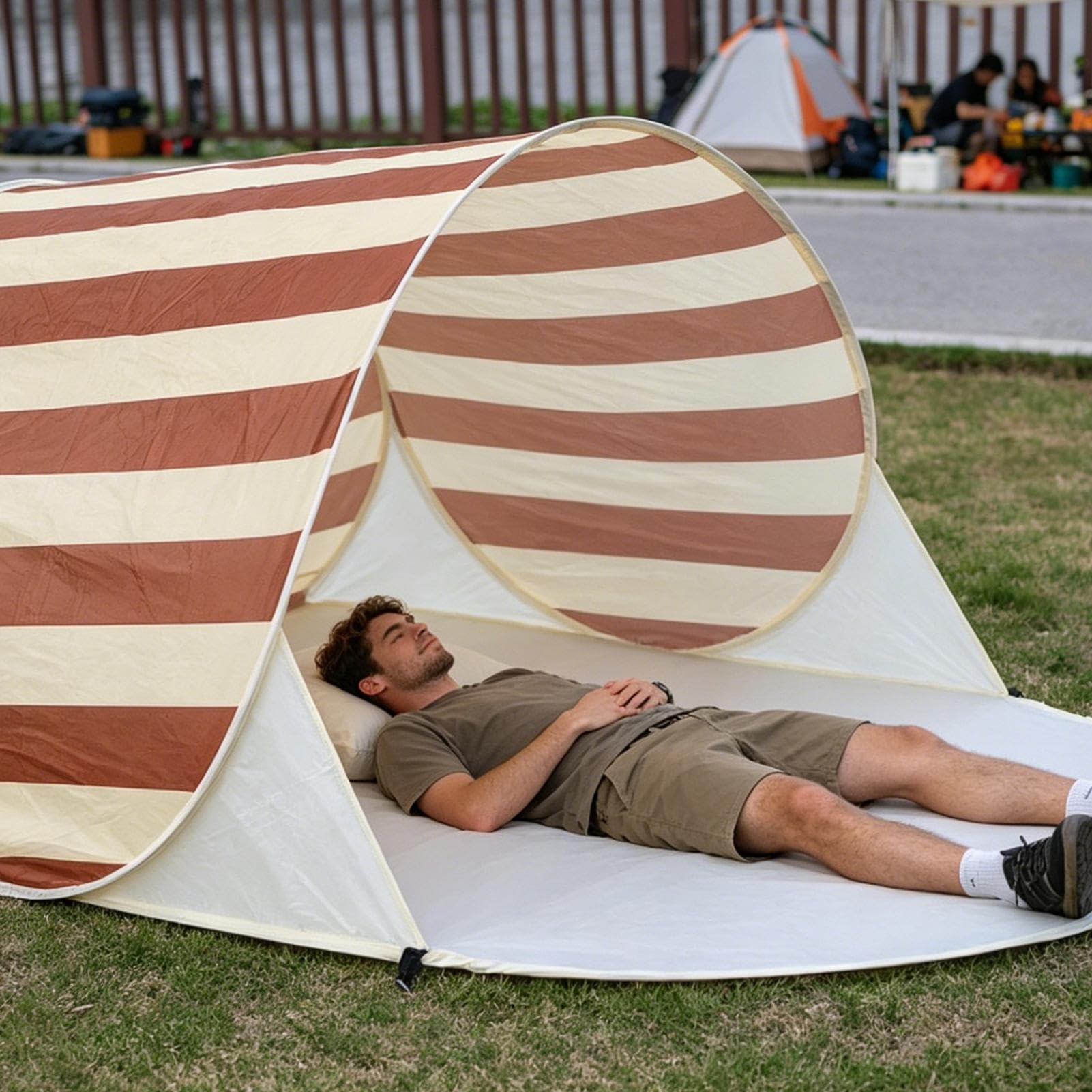 Tenda da Spiaggia per Esterni Rifugio Antisole per Pesca | Ombra per Campeggio Outdoor per Adulti Adolescenti Genitori Campeggiatori Pesca Lago Sport Evento Campeggio