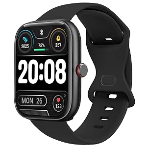 Compatible with IDW20 Smartwatch Bands Lamshaw Classic Watch Bands 22mm Soft Silicone Bands Bracelet Sports Strap for Men