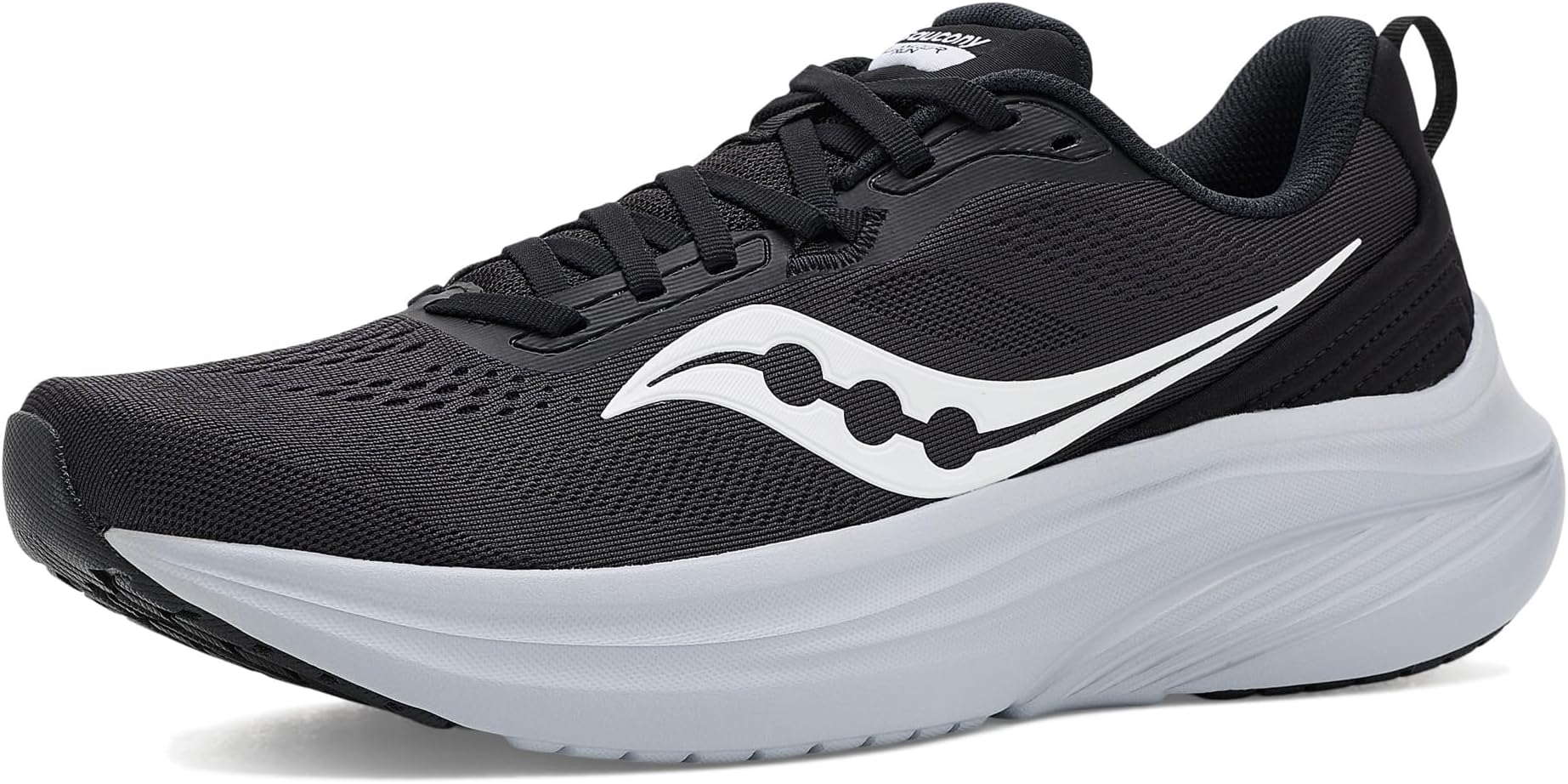 Men's Lancer Run Sneaker, Black/White, 8.5