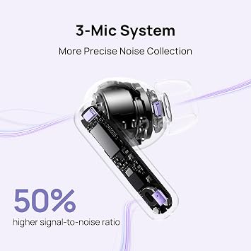 HUAWEI FreeBuds 6i, Intelligent Dynamic ANC 3.0, Punchy Bass, Fast Charging, Longer Listening, Distraction-Free Calling, IP54 Sweat- and Water-resistance, Dual-Device Connection, White