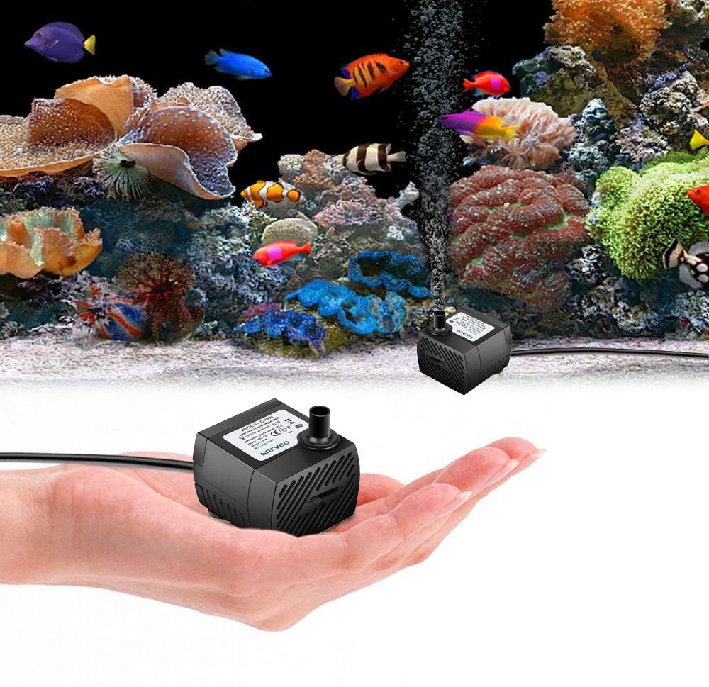 Azonee Water Pump Mini Small Submersible Water Pump Fountain Pump Ultra Quiet 95GPH 5W Mini Submersible Water Pump for Aquarium Fish Tank Pond Fountain Hydroponics