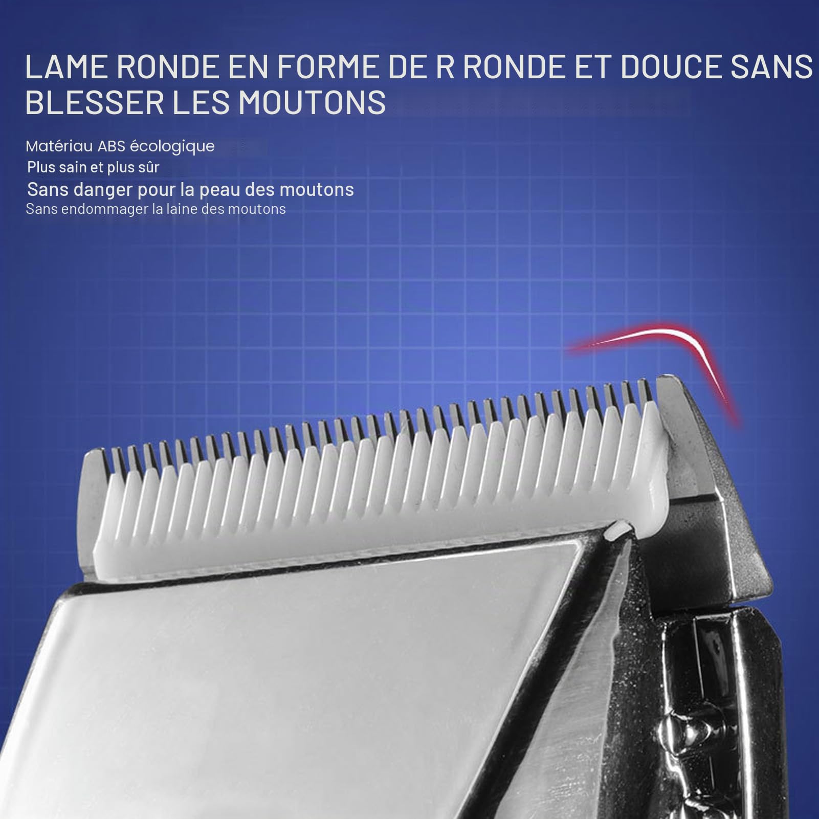 BestAlice Cisaille à Moutons Tondeuse électrique Professionnelle pour Moutons, Tondeuse de Toilettage pour Moutons, Alpagas, Chèvres, 6 Vitesses, Machine de Toilettage pour Chats, Chiens(EU)