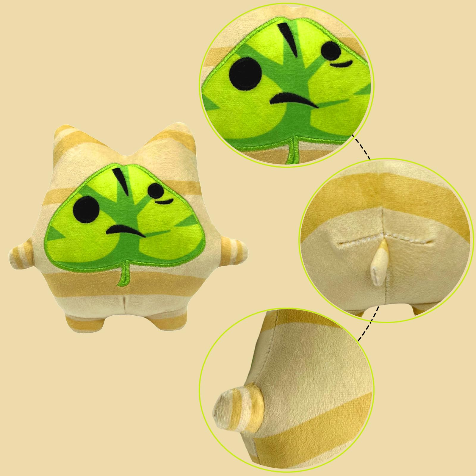 PQKL Party Zelda Korok Plush Forest Elf Toy - Gifts for Fans, Green, 10 inches - Image 4