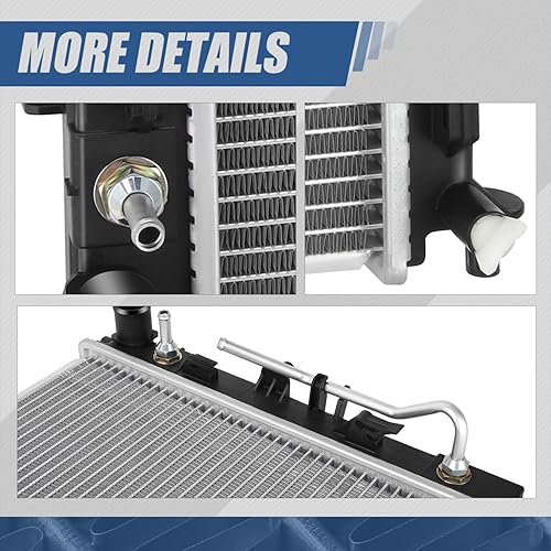 Miniatura 5 de DPI 13572 Factory Style 1-Row Cooling Radiator Compatible with Mazda MX-5 Miata AT 2016-2023, Aluminum Core